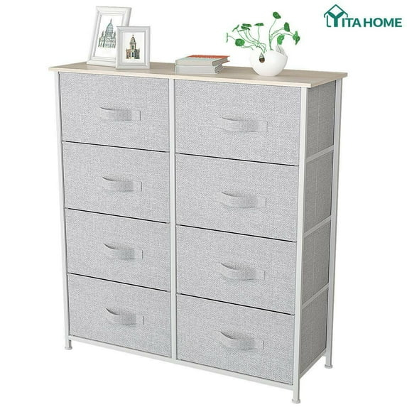 YITAHOME 8 Drawers Dresser Bedroom Unit Shelf Organizer Storage Tower Cabinet