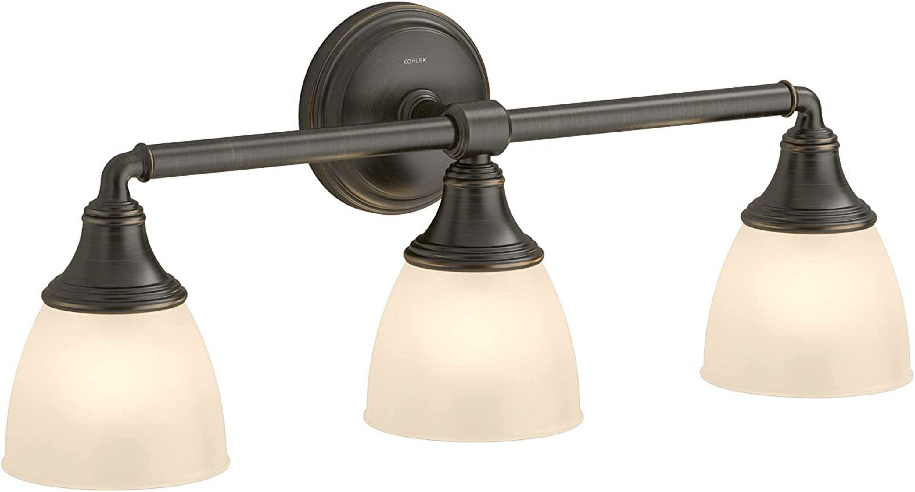 Devonshire 3 Light Indoor Bathroom Vanity Light Fixture, Position Facing Up or Down, UL Listed