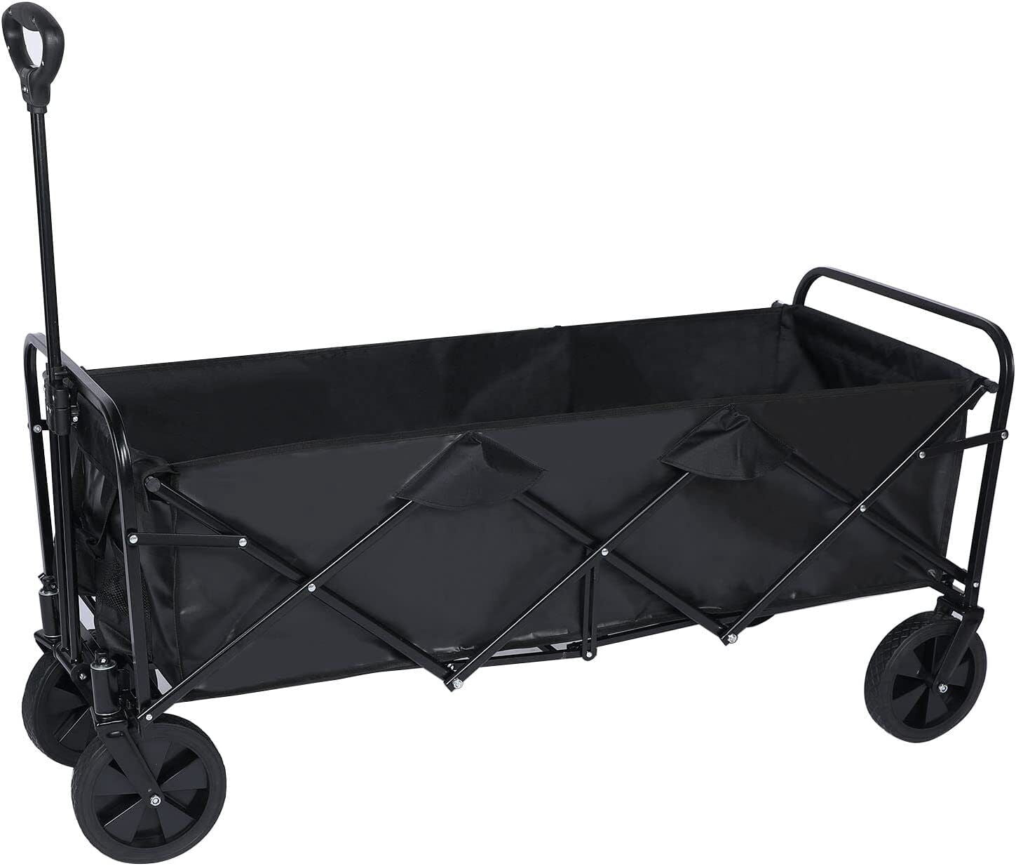 YSSOA 330LBS Folding Outdoor Garden Cart Wagon Camping Cart