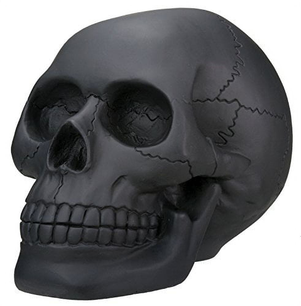 YTC SUMMIT 7749 Gorgeous Black Skull Figurine Statue