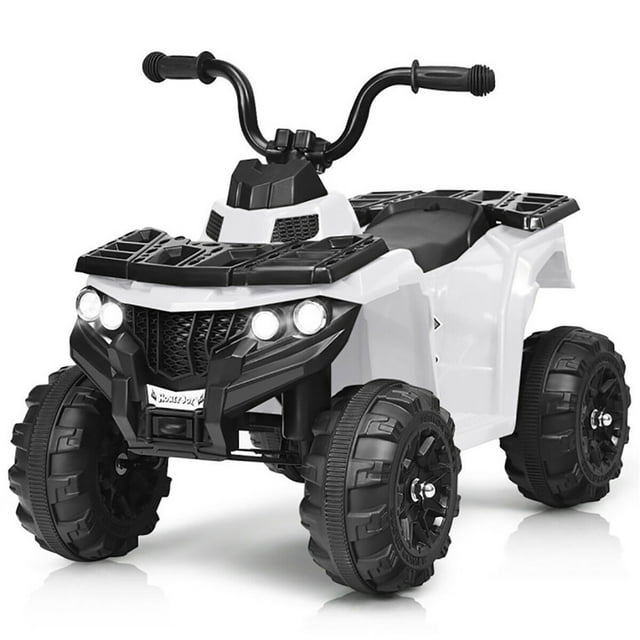 Aimee Lii 6V Kids Electric Ride on ATV, Battery Powered Kids 4 Wheeler, White