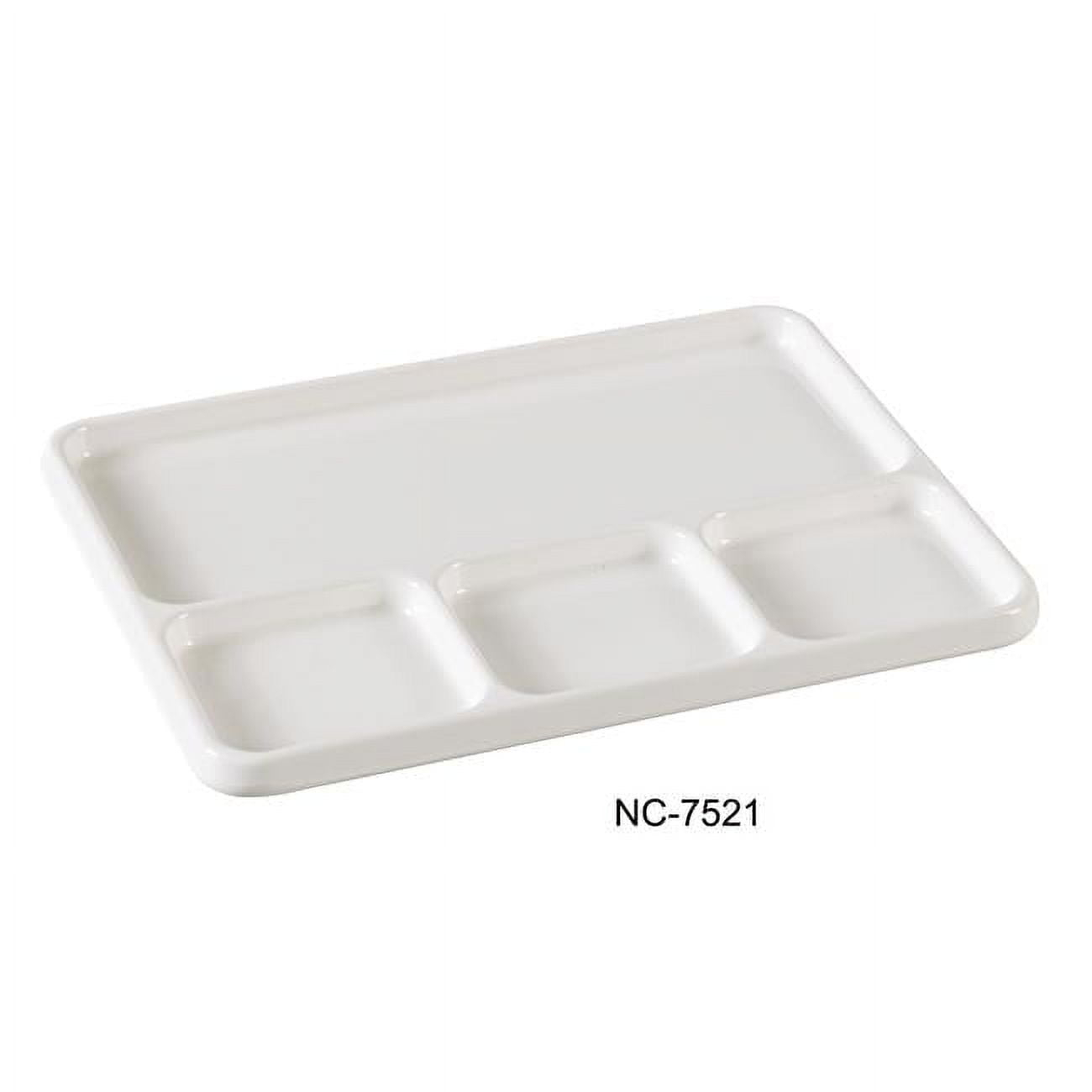 Yanco Yanco Accessaries Melamine Divided Serving Dish (Set of 24)