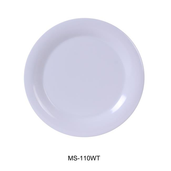 Yanco Milestone 10.5'' Melamine Dinner Plate (Set of 24)