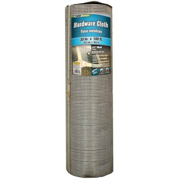 Yardgard 308249B 23 Gauge 0.25 in. Mesh 2.5 x 100 ft. Galvanized Hardware Cloth