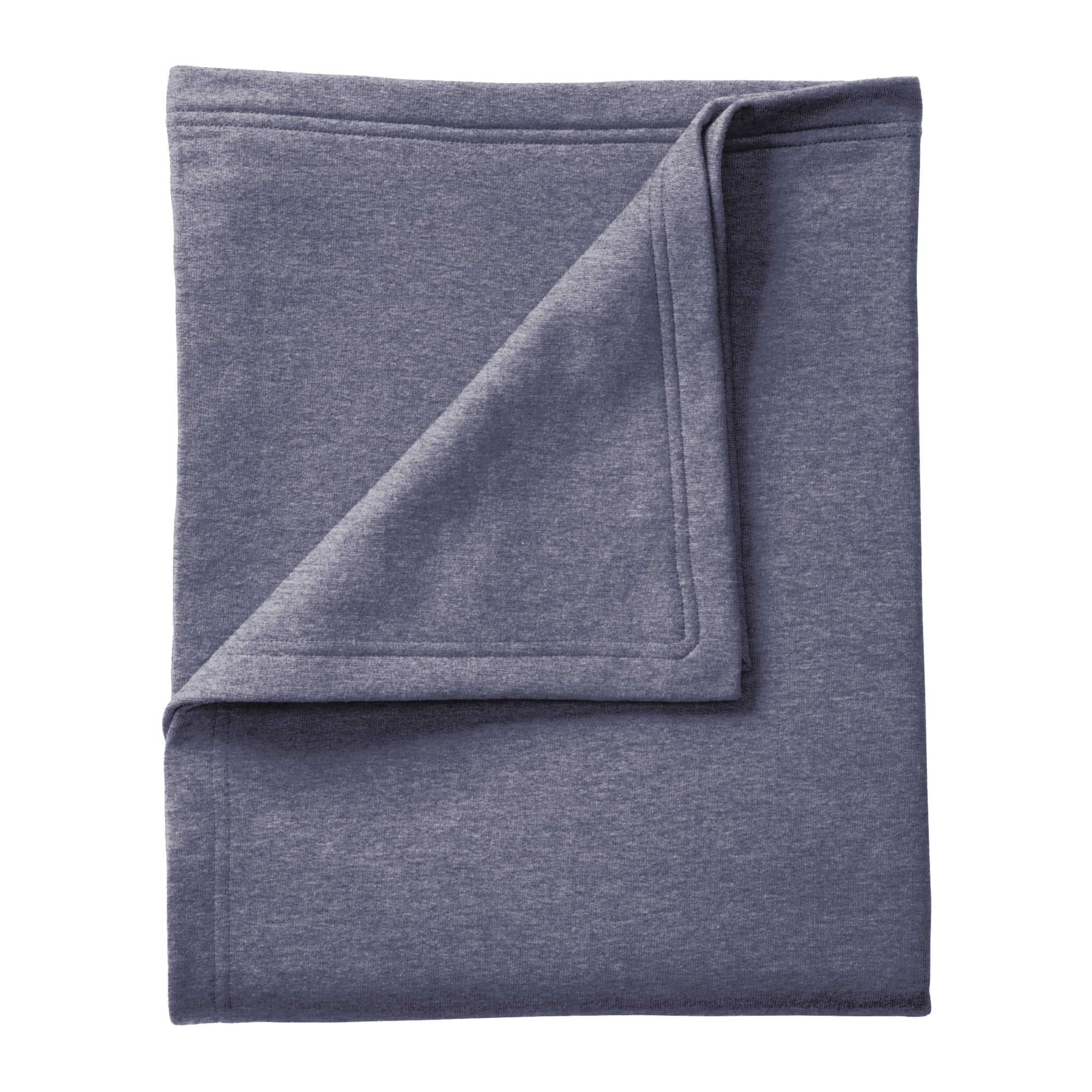 Port & Co Adult Unisex Plain Blanket Heather Navy One Size Fits All
