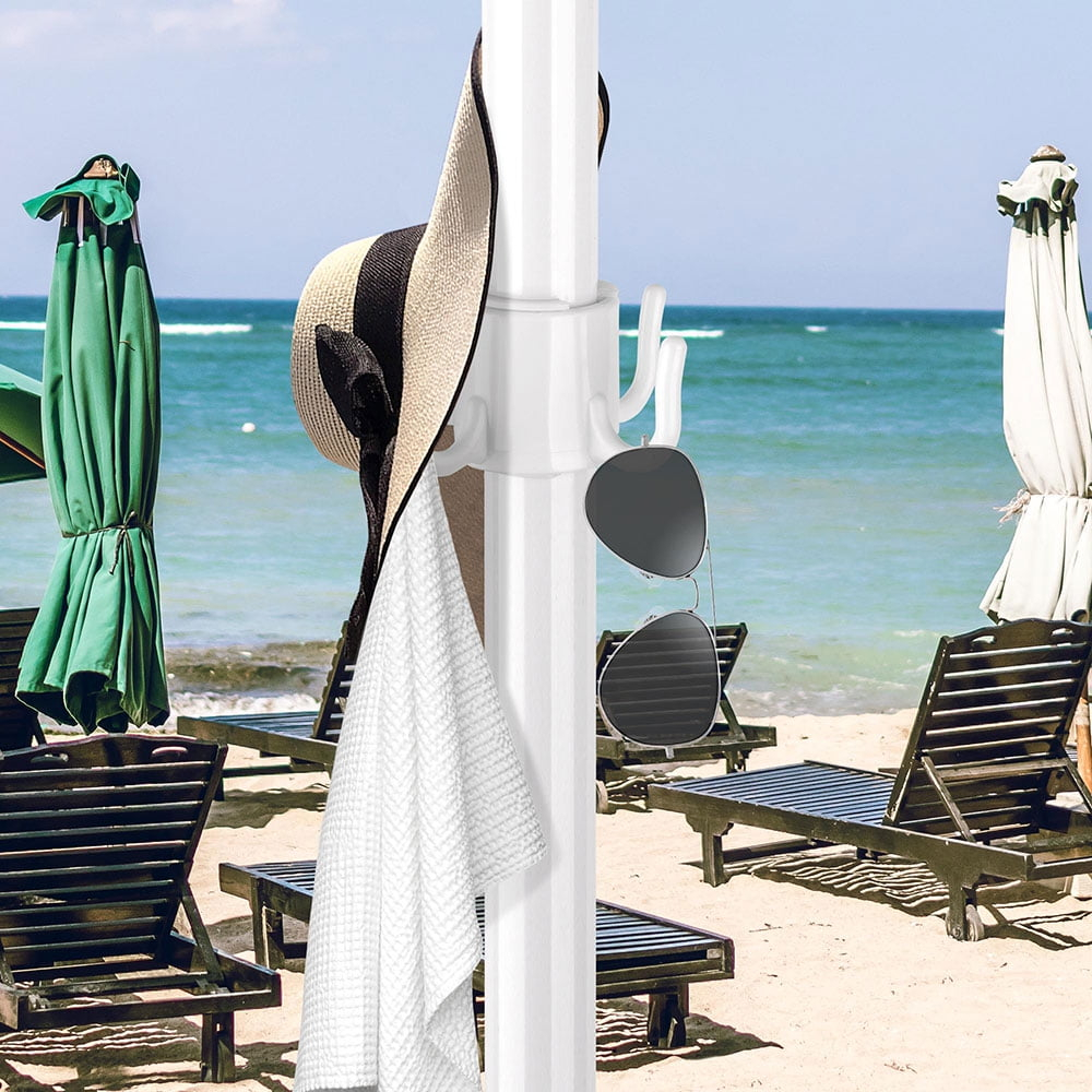 Yescom Beach Umbrella Hanger Hanging Hook 4 Prong Towel Hat Sunglasses Holder