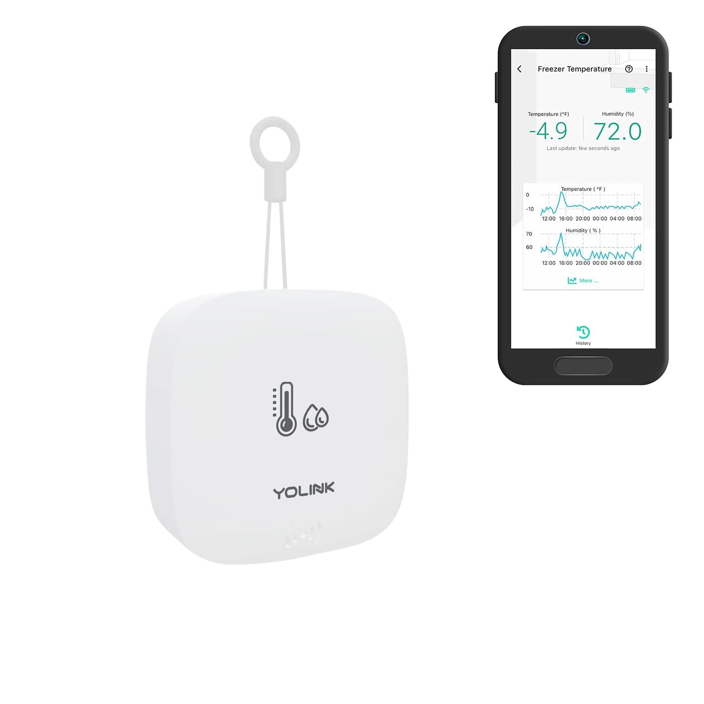 YoLink YS8005-UC, White Security Household Sensors & Alarms