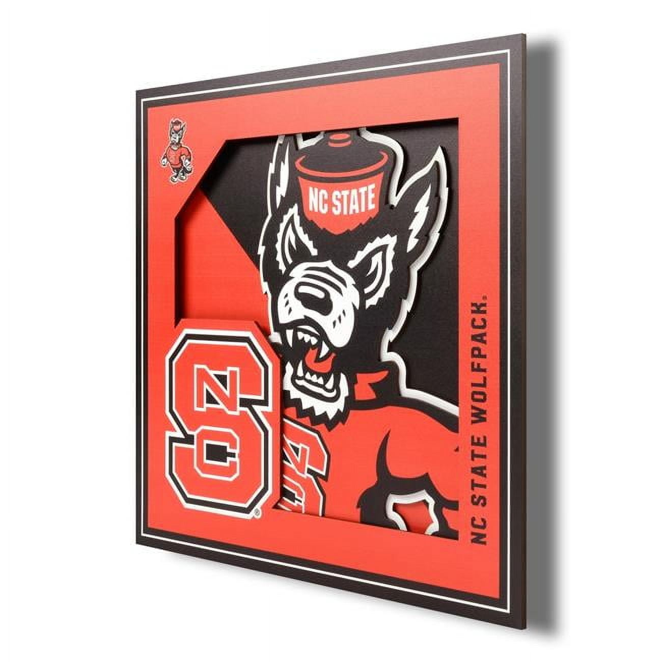 YouTheFan NCAA NC State Wolfpack 12 x 12 Wall Art