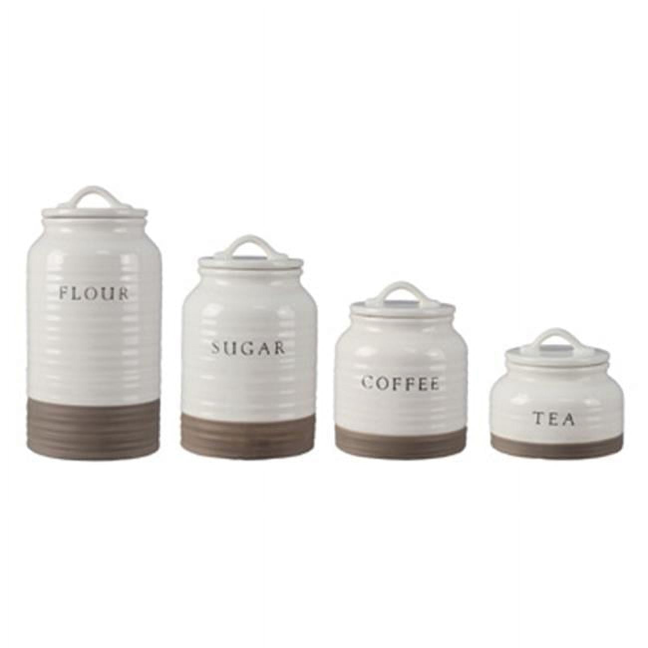 Love Happy Creations LLC Ceramic / Porcelain Canister - Set of 4 (Set of 4)