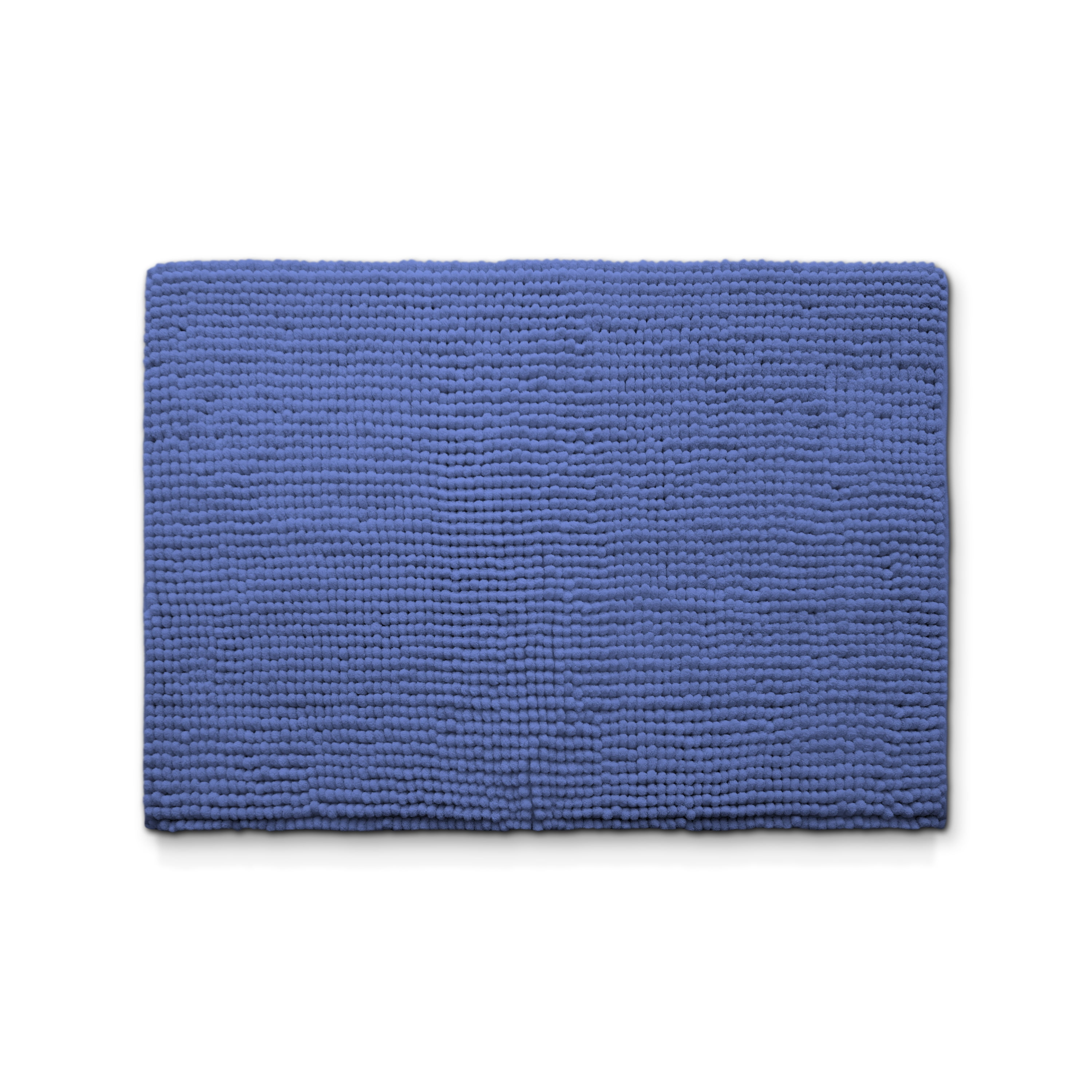 Your Zone Kids Blue Memory Foam Noodle Single Bath Rug with Nonslip Backside