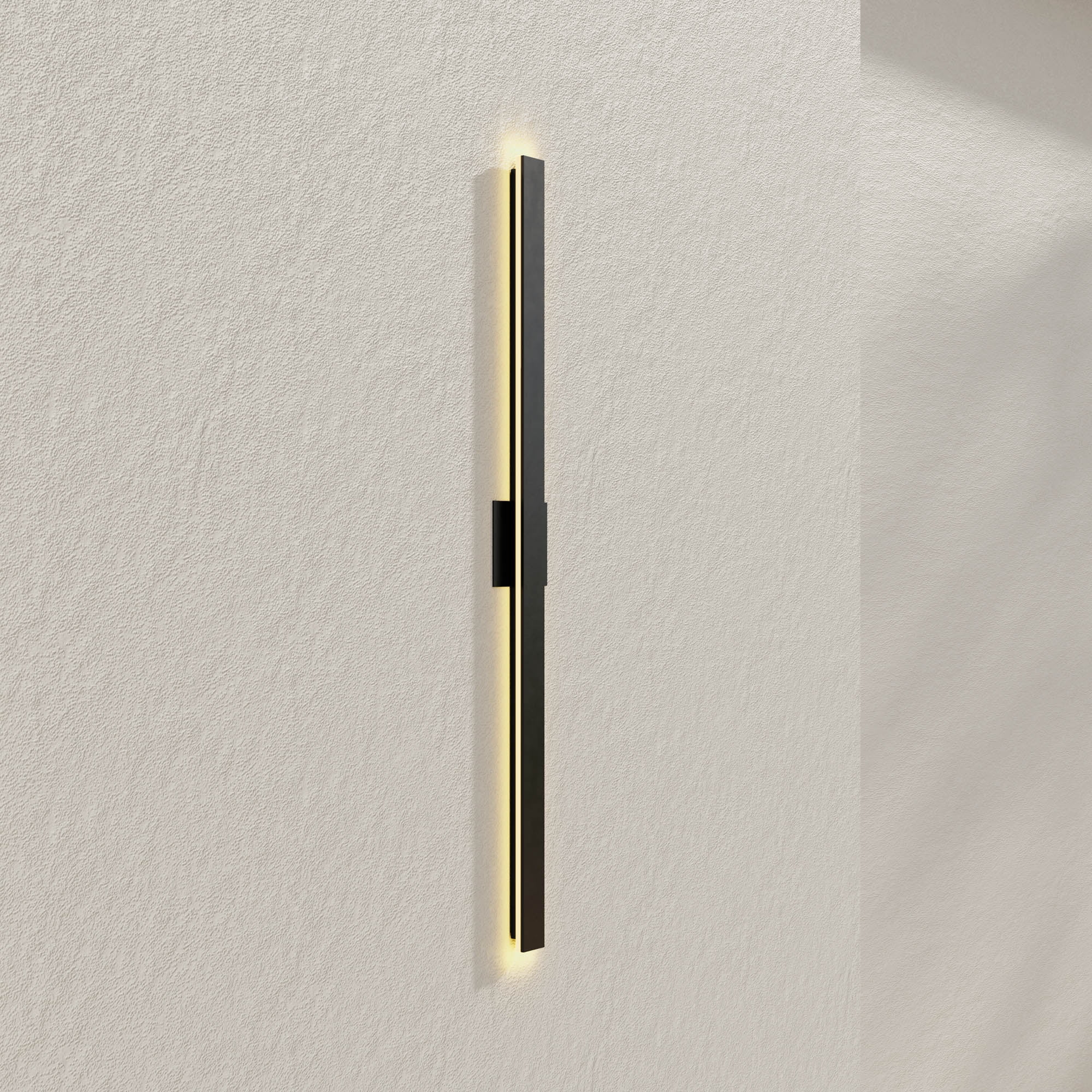 Z-2040 Collection LED Matte Black Contemporary Large Outdoor Wall Light