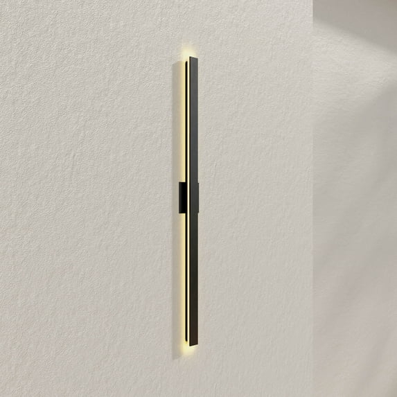 Z-2040 Collection LED Matte Black Contemporary Large Outdoor Wall Light