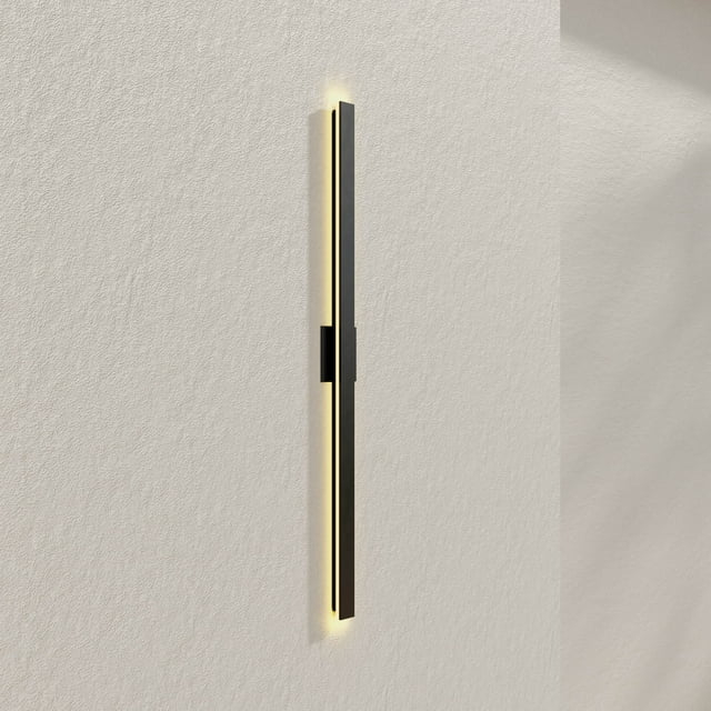 Z-2040 Collection LED Matte Black Contemporary Large Outdoor Wall Light