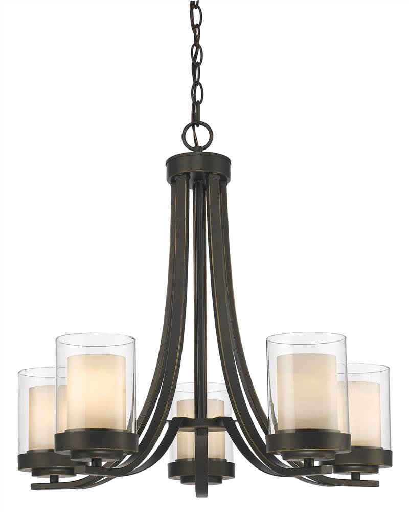 Z-Lite Willow 5 - Light Chandelier in  Olde Bronze