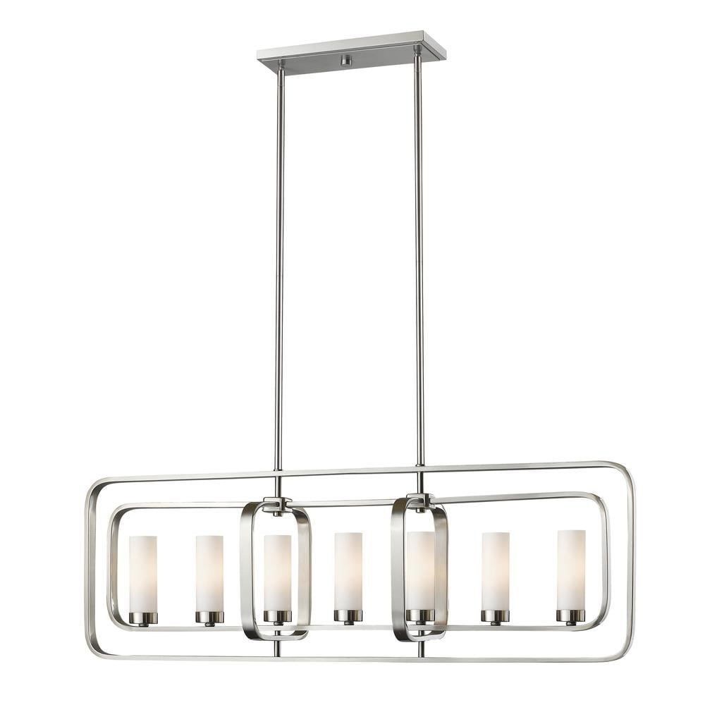 Z-Lite Aideen 7 - Light Island Pendant Light in  Brushed Nickel