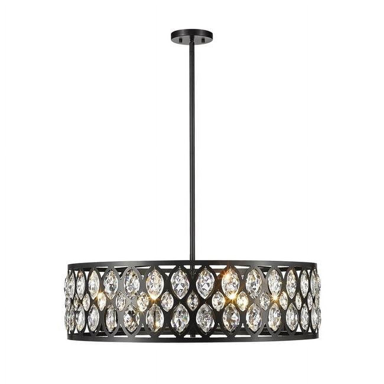 Z-Lite Dealey 8 - Light Chandelier in  Matte Black