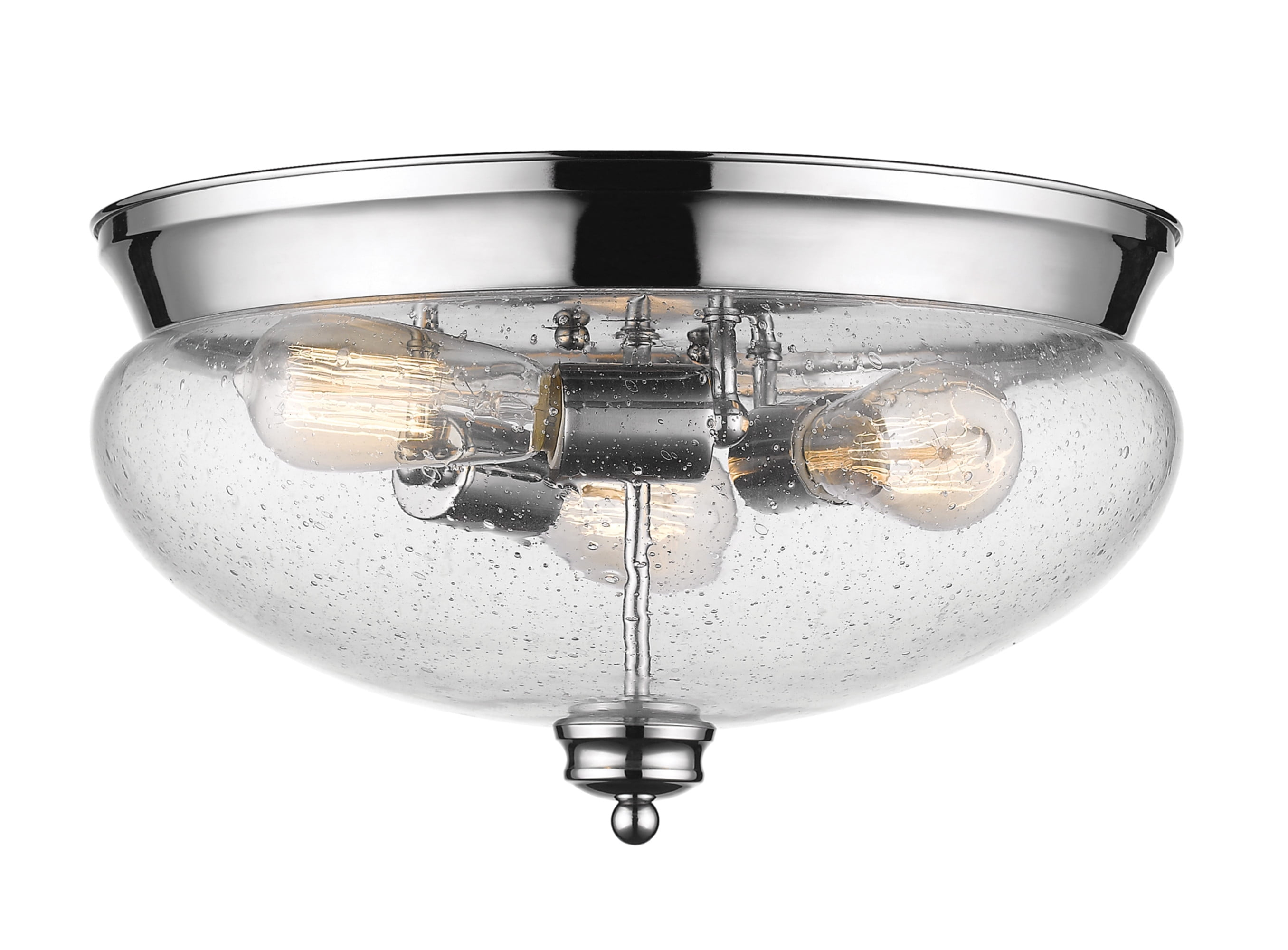 Z-Lite - Amon - 3 Light Flush Mount in Traditional Style - 15 Inches Wide by 8.5