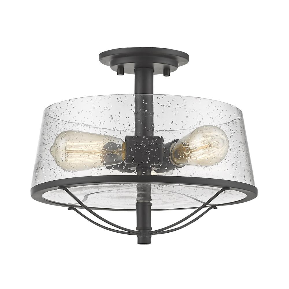 Z-Lite Mariner 3-Light Semi Flush Mount, Bronze