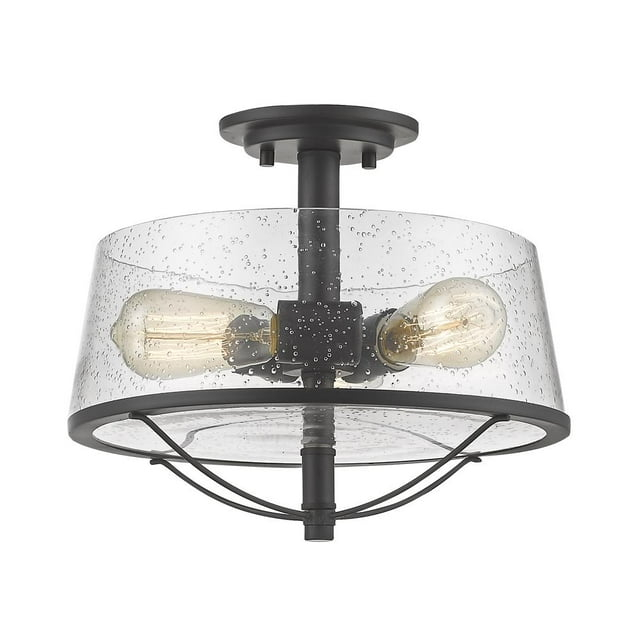 Z-Lite Mariner 3-Light Semi Flush Mount, Bronze