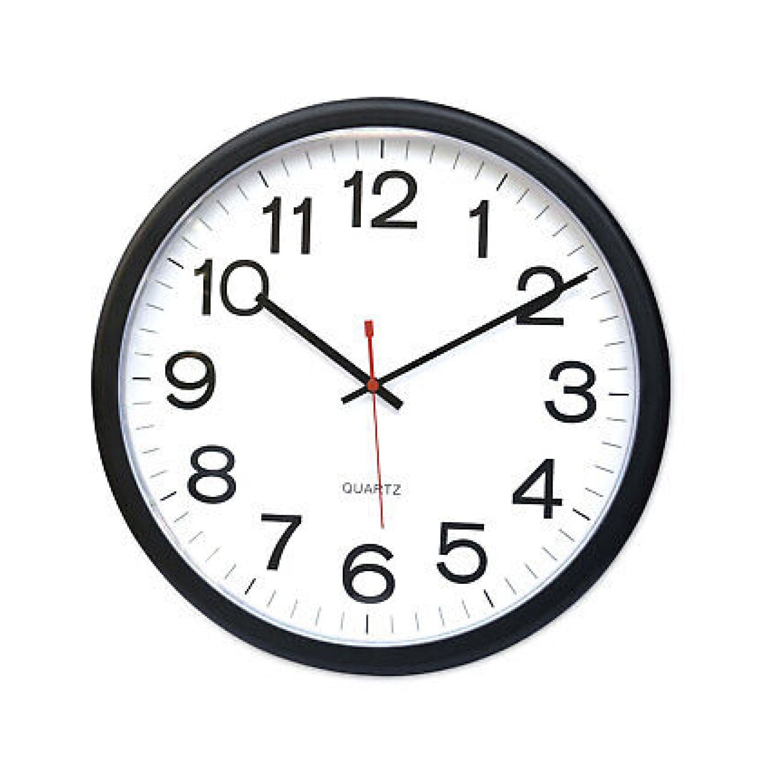 UNIVERSAL Indoor/Outdoor Clock 13 1/2" Black 11381