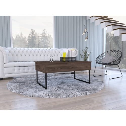 FM FURNITURE LLC Fairfield Lift Top Coffee Table ,Dark Walnut