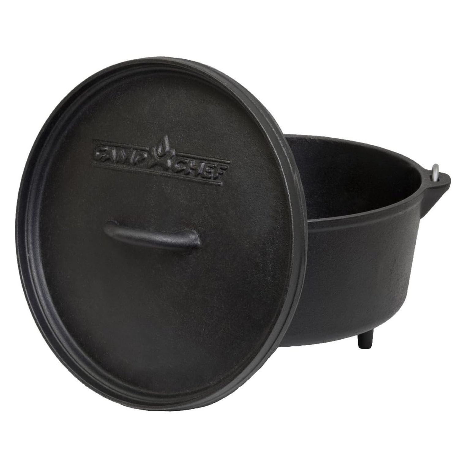 Camp Chef 5 Quart 10" Classic Deep Dutch Oven, Pre Seasoned Cast Iron, SDO10D