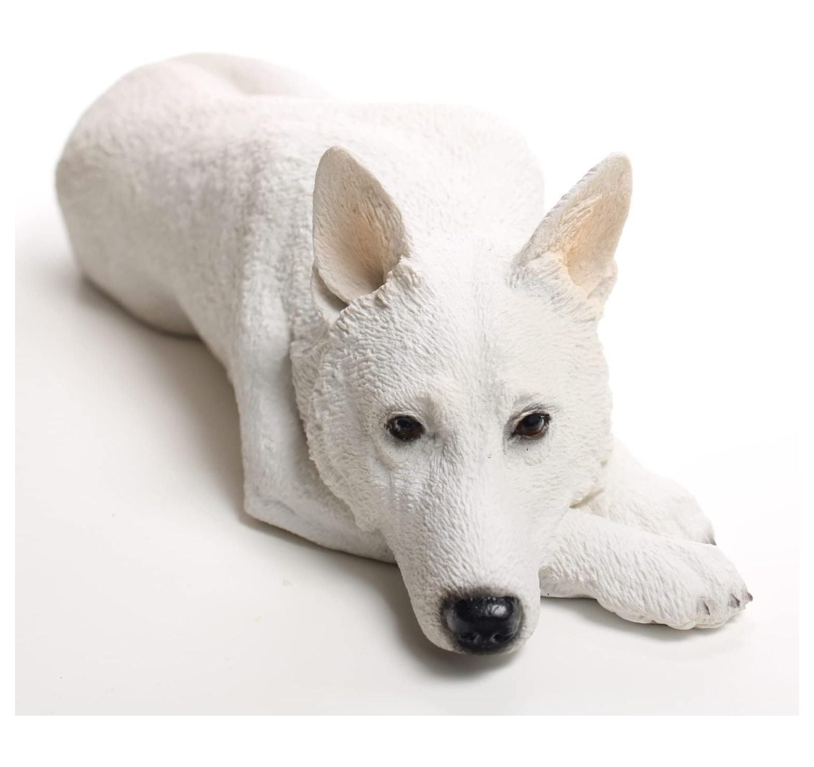 ZRQarq German Shepherd White My Dog Figurine