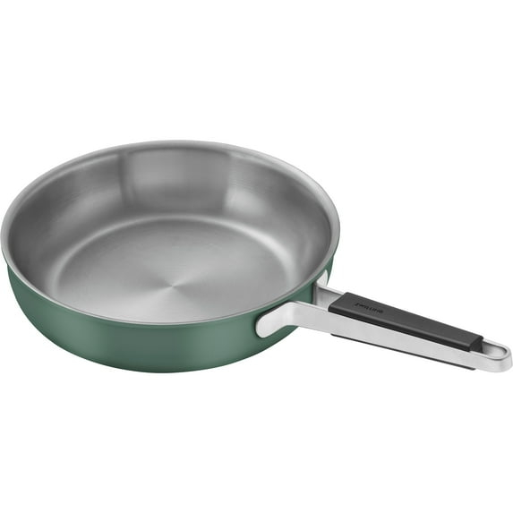 ZWILLING Pure 11-inch Stainless Steel Fry Pan, Green