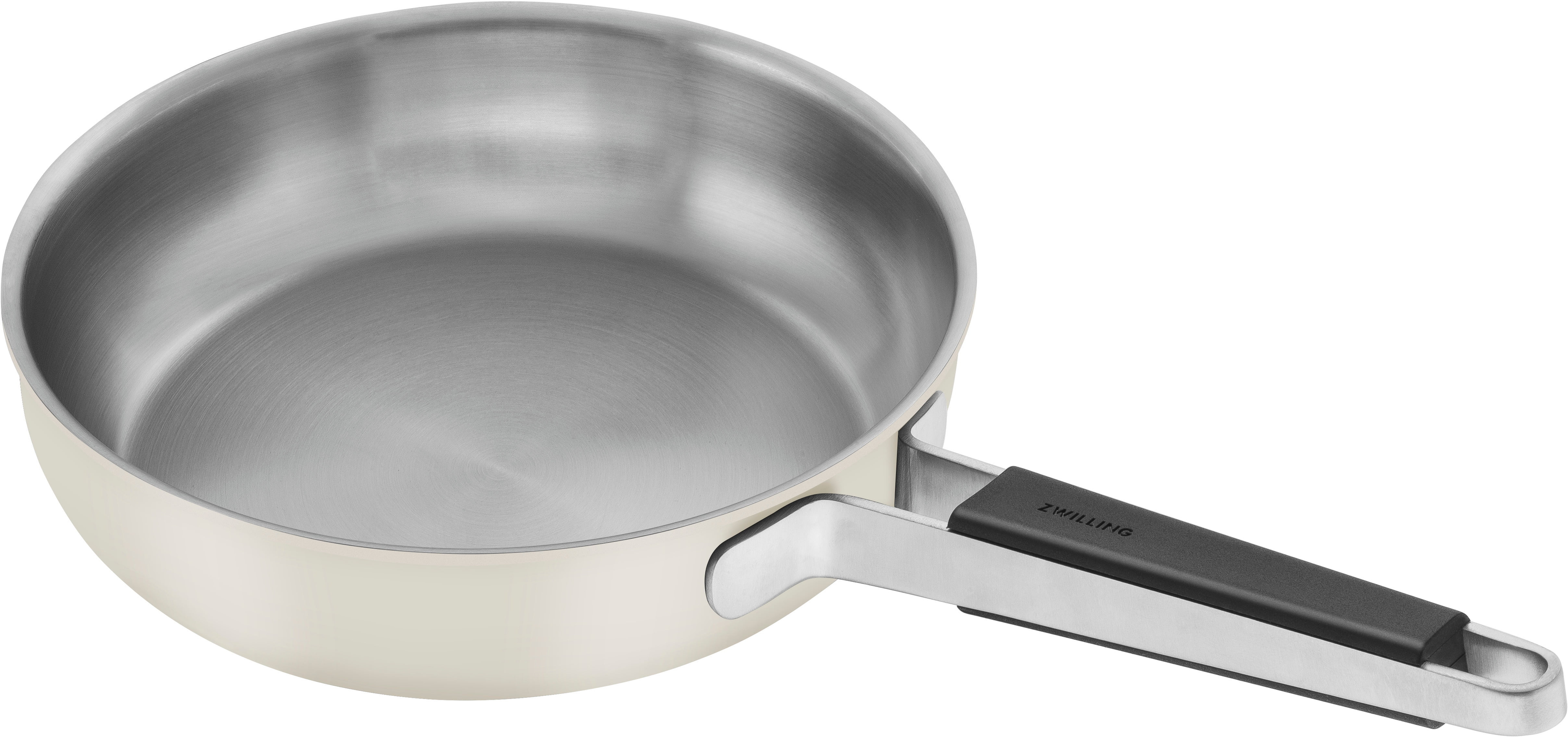 ZWILLING Pure 9.5-inch Stainless Steel Fry Pan, Ivory