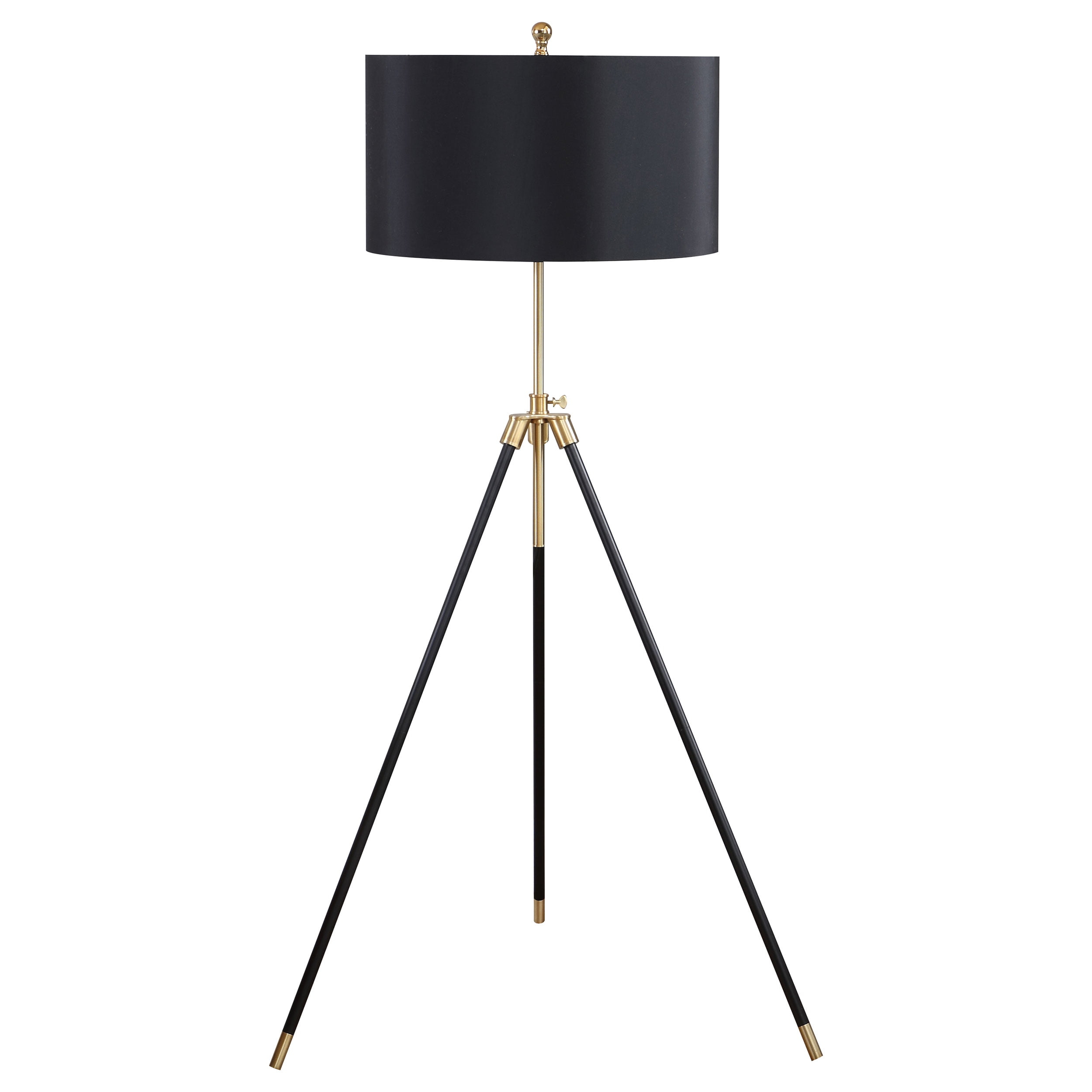 Tripod Floor Lamp Black and Gold