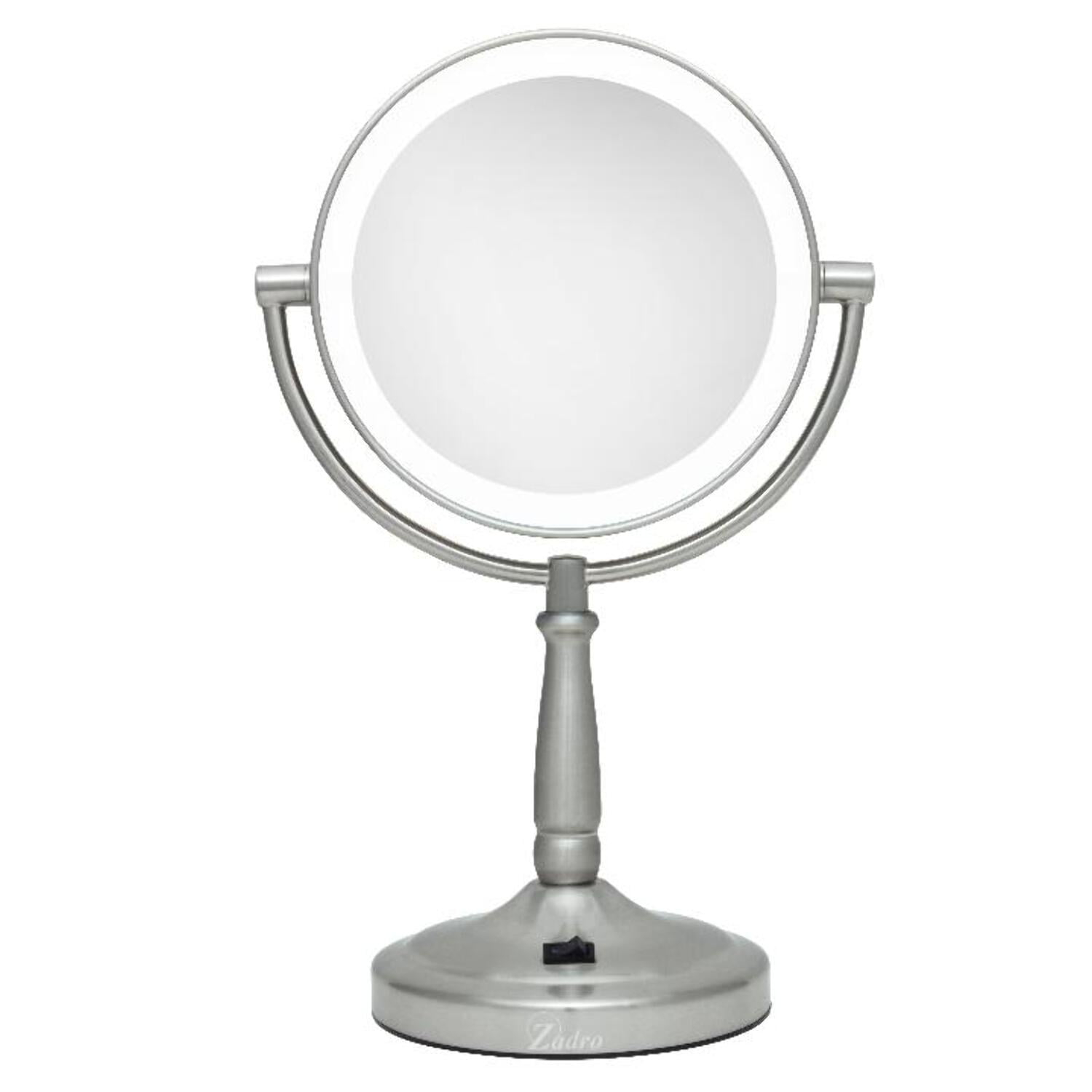 Zadro LED Lighted Makeup Mirrors for Women w/ Magnification & Cordless
