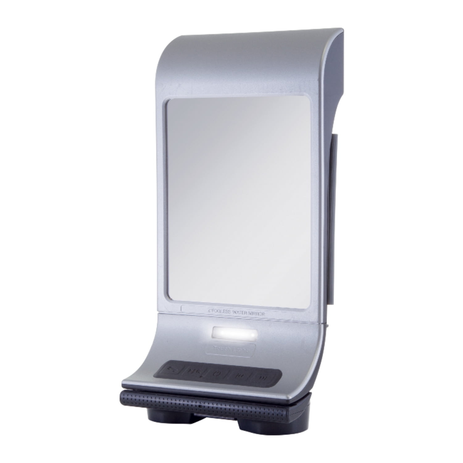 Zadro Fogless Lighted Shower Mirrors w/ Wall Mount & Bluetooth Speaker