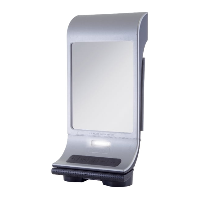 Zadro Fogless Lighted Shower Mirrors w/ Wall Mount & Bluetooth Speaker