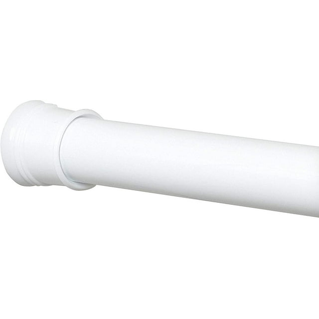 Zenna Home Tension Stall Shower Rod, 27"-40", White