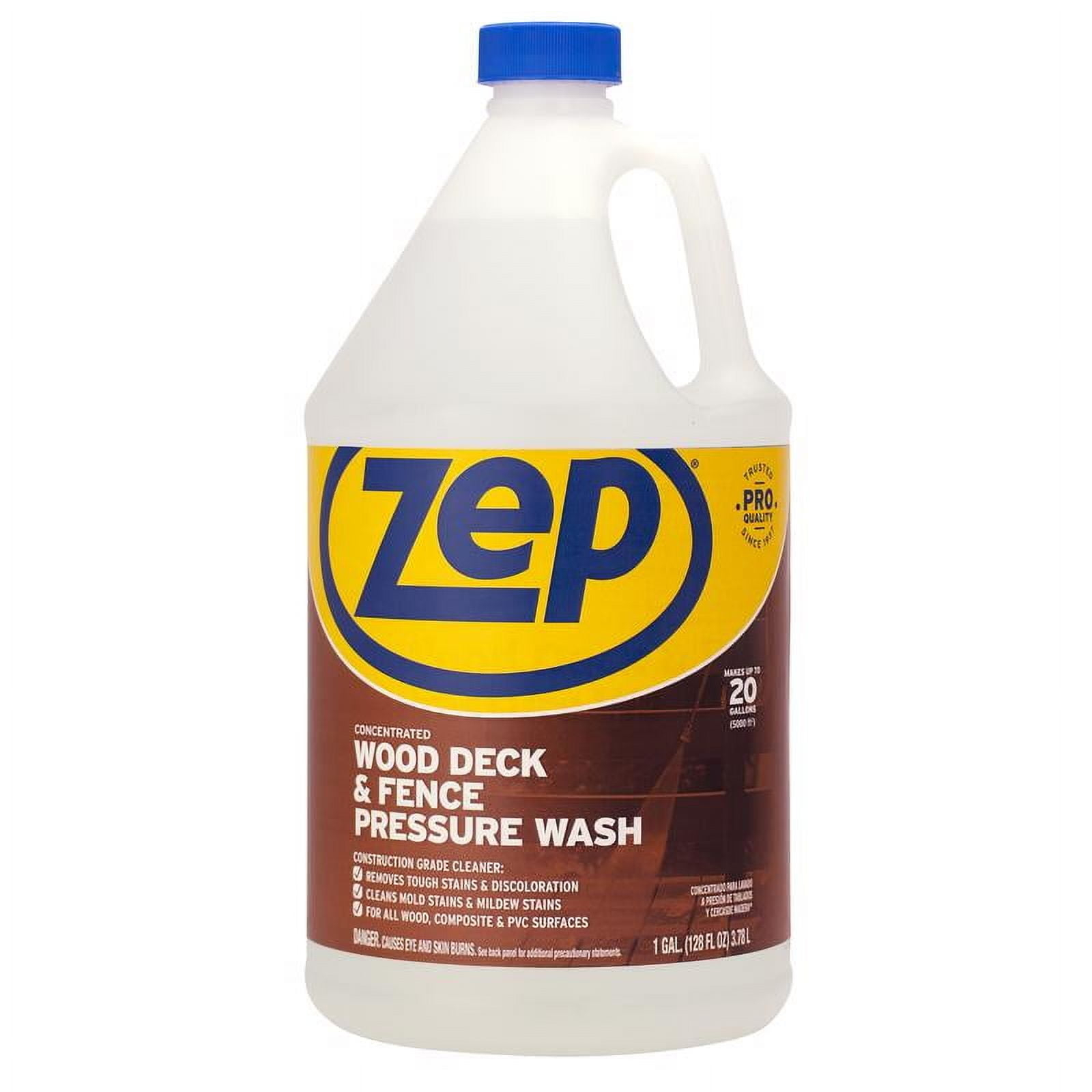 Zep Wood Deck & Fence Pressure Wash Concentrate, 1 Gallon