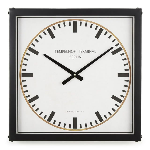 Zimlay Tempelhof Terminal Clock With Black Finish 60320007