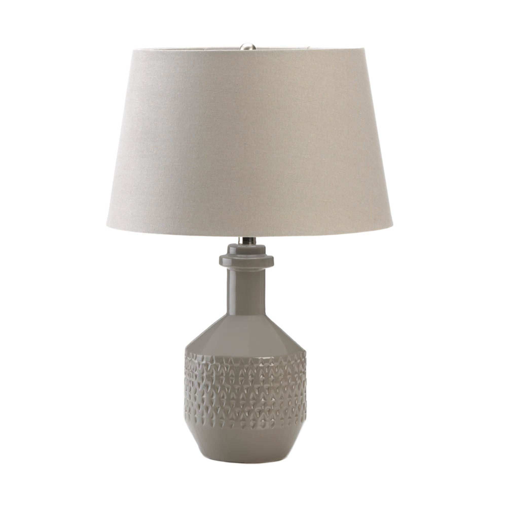Zingz & Thingz Margate Table Lamp with Shade - 10.25" - Gray