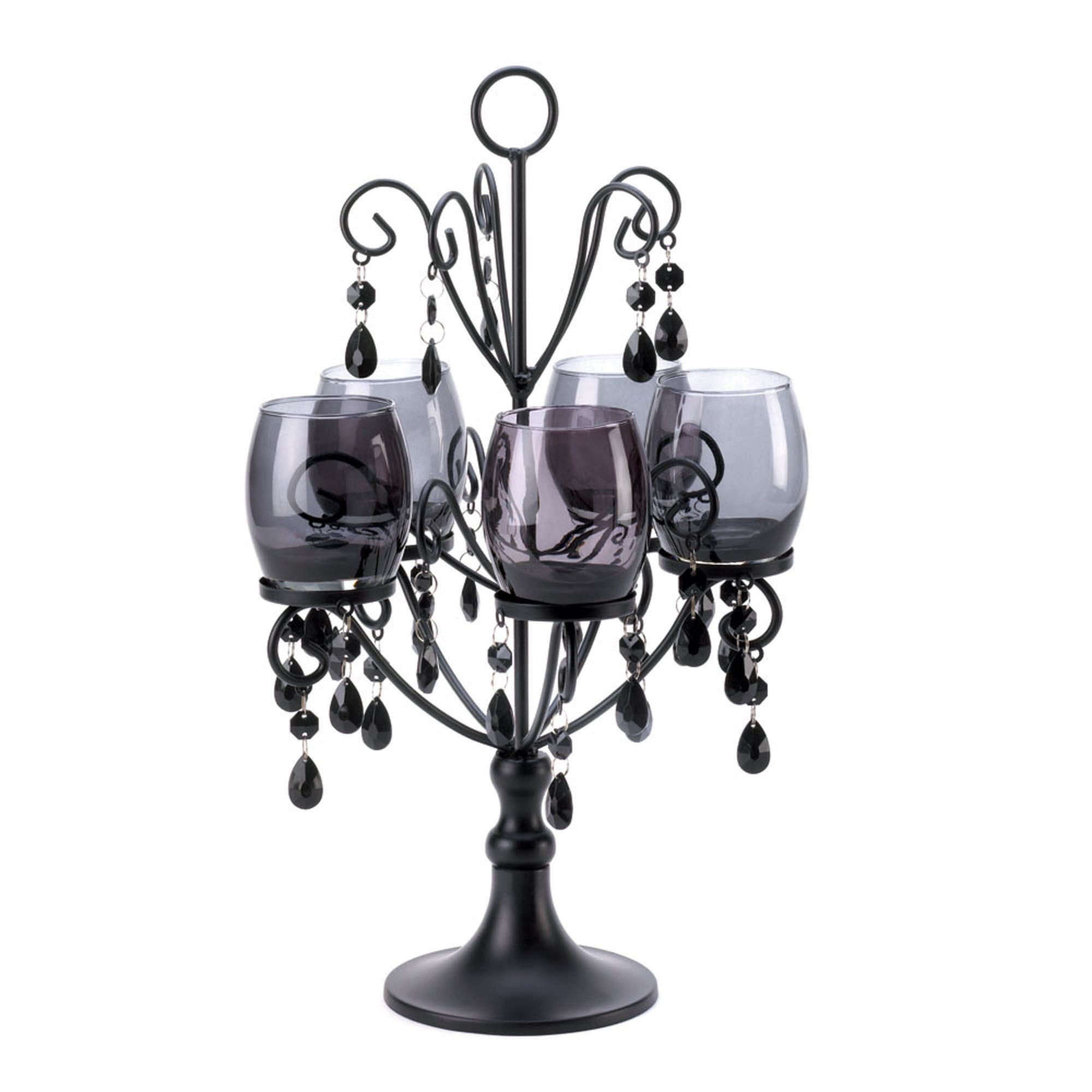 Zingz & Thingz Midnight Elegance Candelabra - 17.5" - Black