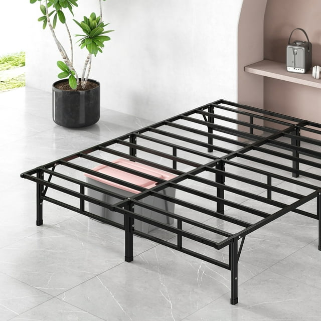 Zinus 14" Metal SmartBase Compack Mattress Foundation, Bed Frame, King
