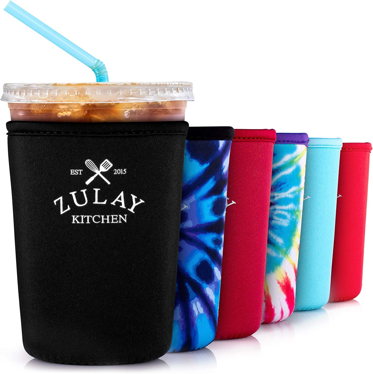 Zulay Kitchen Medium Reusable Iced Coffee Sleeve - Black