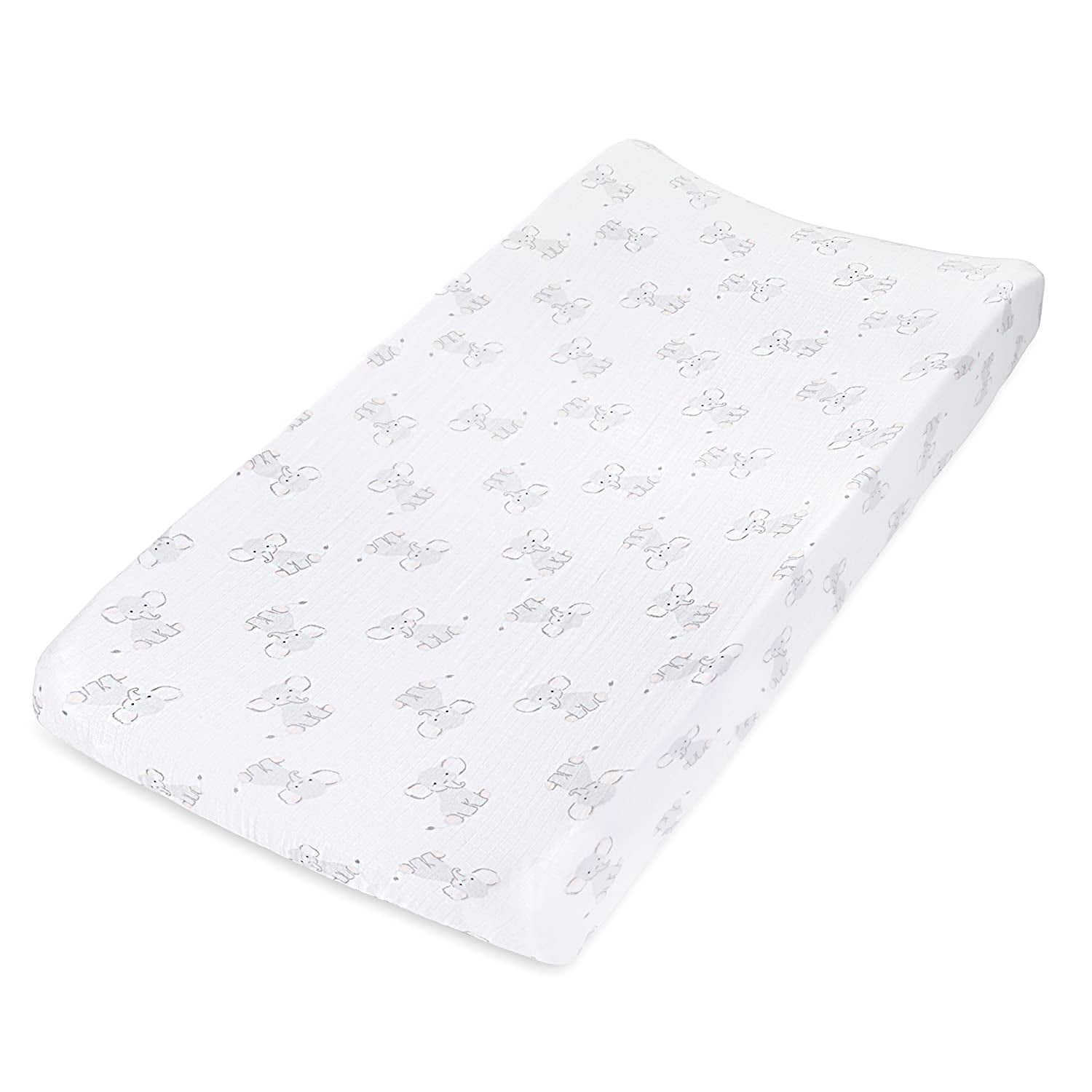 Aden + Anais Essentials Changing Pad Cover, 100% Cotton Muslin, Single, Unisex, Safari Babes