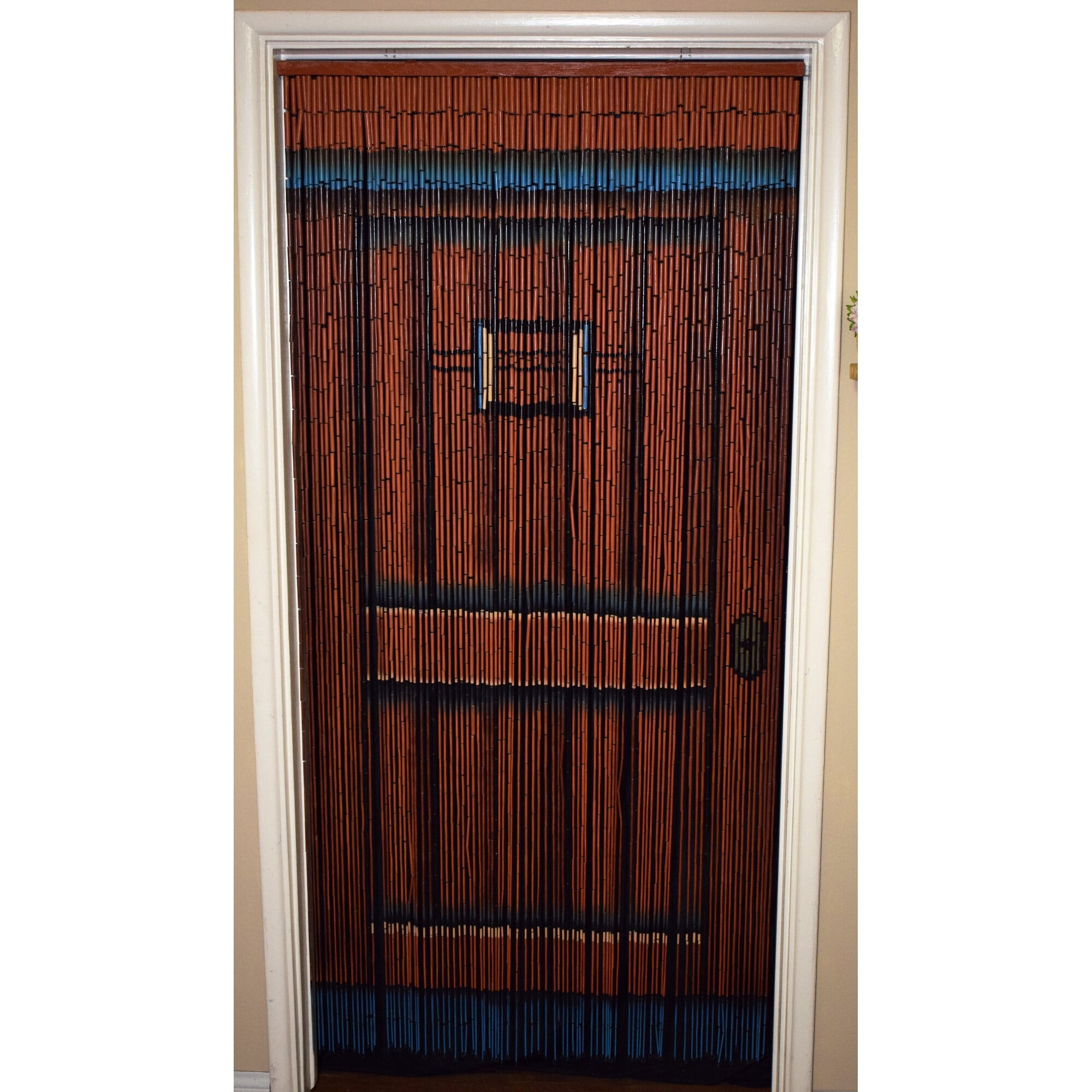 bamboo54 Handmade Brown Wood Door 125 Strands Curtain (Vietnam)