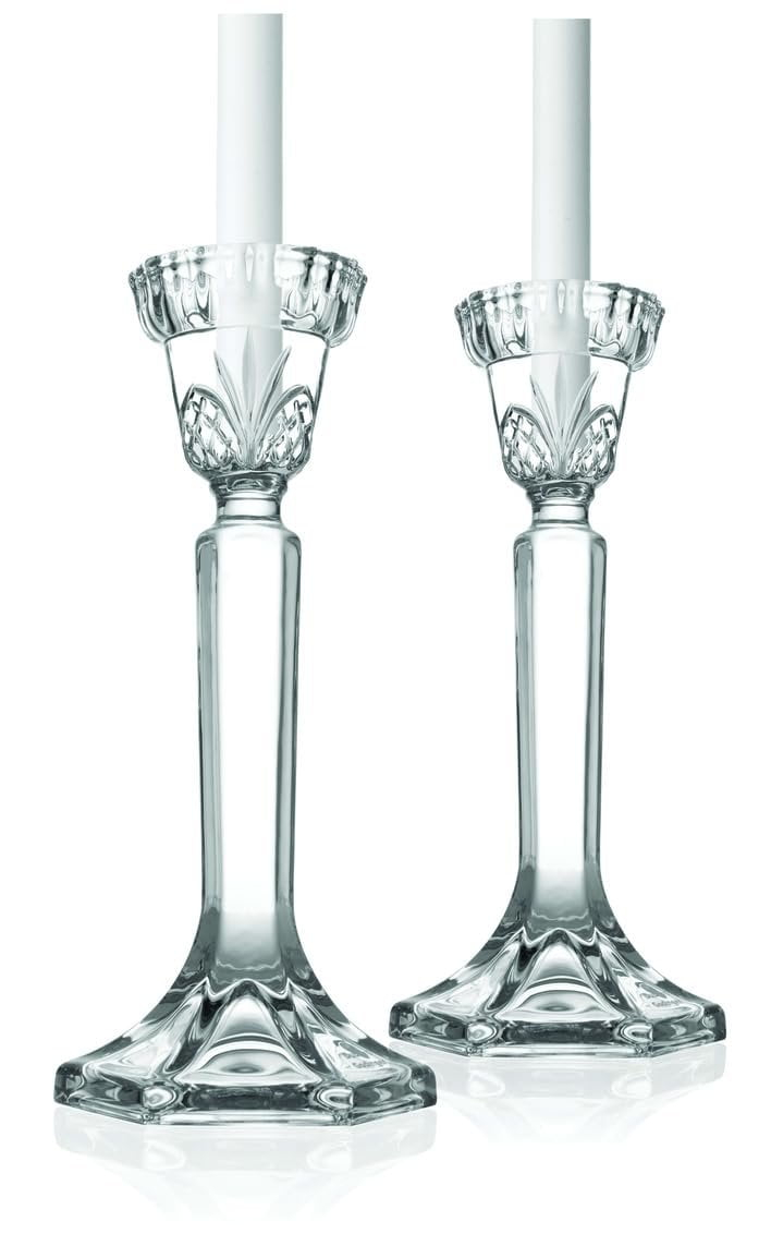Godinger Silver Art Co Dublin Crystal Tapered Candlestick Set (Set of 2)