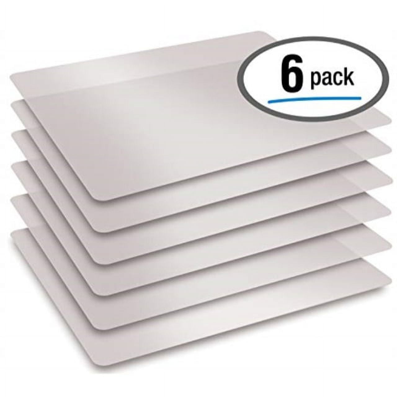 extra thick flexible frosted clear plastic cutting mats, 12" x 18", set of 6, by better kitchen products