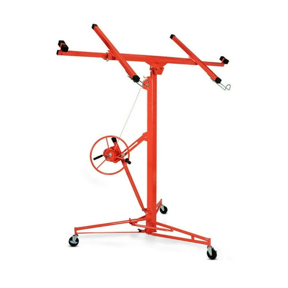 findmall 16Ft Drywall Lift Rolling Panel Hoist Caster Construction w/ Caster Wheel