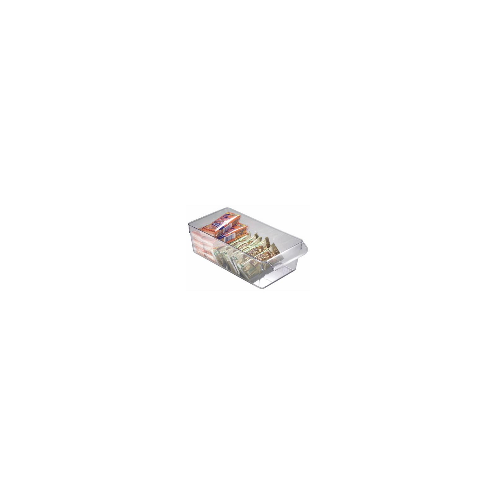 iDesign Clear Storage Bin 3.5 in. H X 6 in. W X 11.5 in. D Stackable