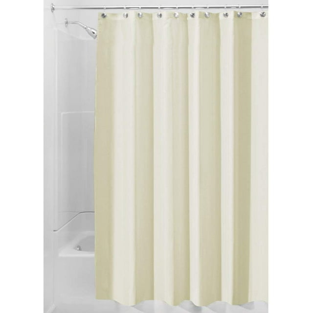 iDesign 72 in. H X 72 in. W Sand Solid Shower Curtain Liner Polyester