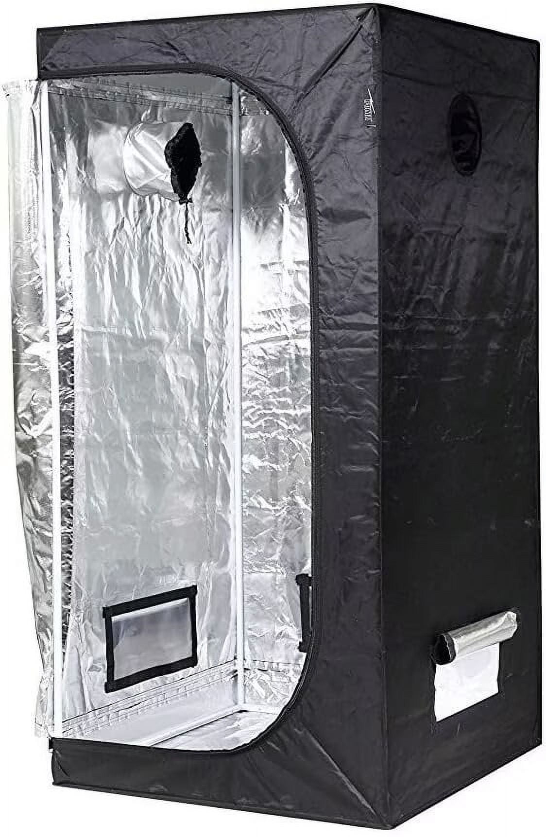 iPower Grow Tent, 36" x 36" x 72" Indoor Grow Tent with Observation Window, Removable Floor Tray and Tool Bag, for Plant Fruit Flower Veg Growing