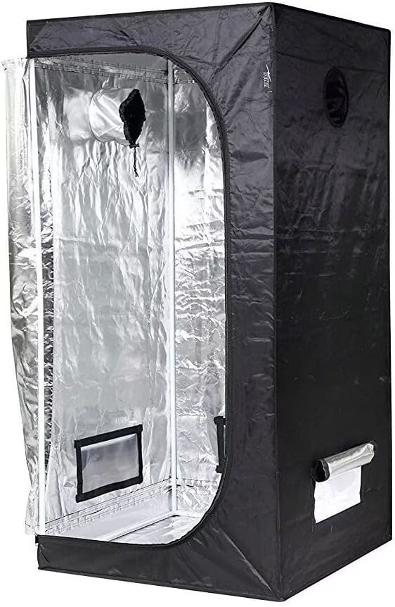 iPower Grow Tent, 36" x 36" x 72" Indoor Grow Tent with Observation Window, Removable Floor Tray and Tool Bag, for Plant Fruit Flower Veg Growing