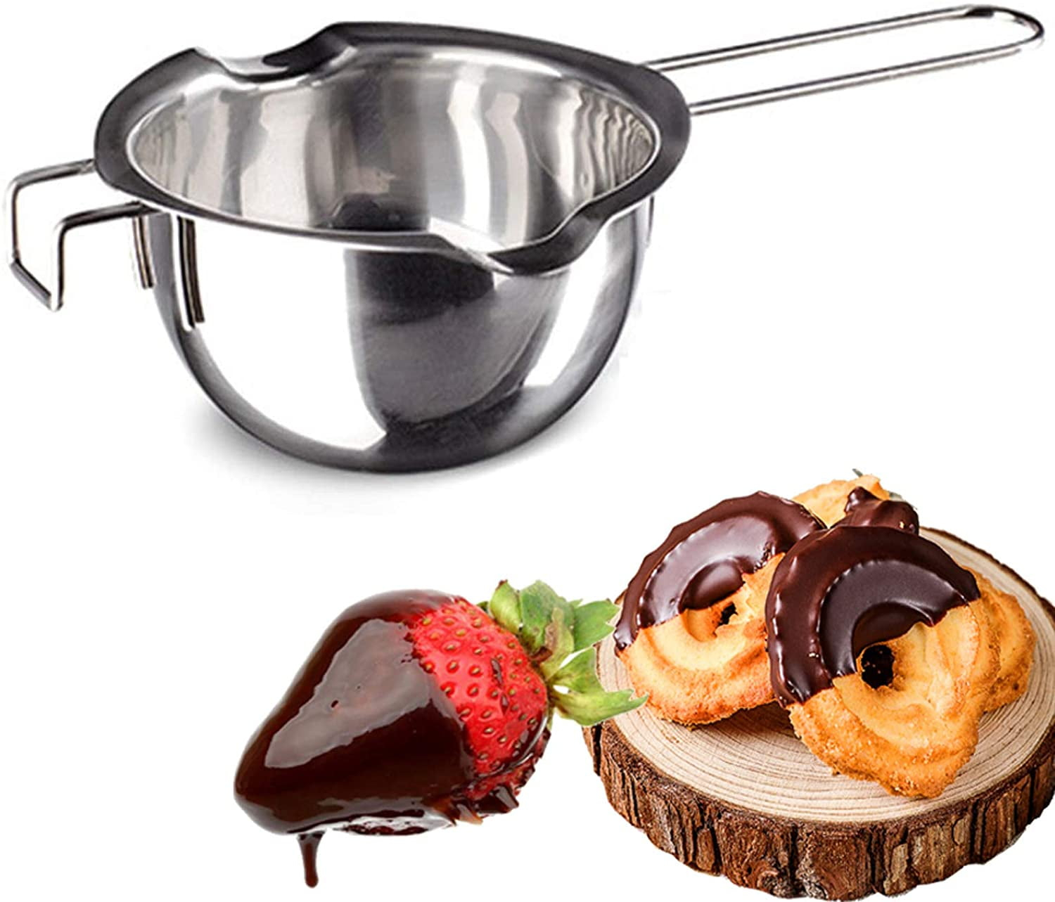 iPstyle Double Boiler Pot Chocolate Melting Pot - 400ml  Stainless Steel